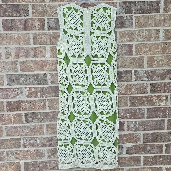 tory burch crochet dress Tory Burch Crochet Open-Knit Dress - White